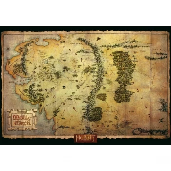 Image of The Hobbit - Middle Earth Map Maxi Poster