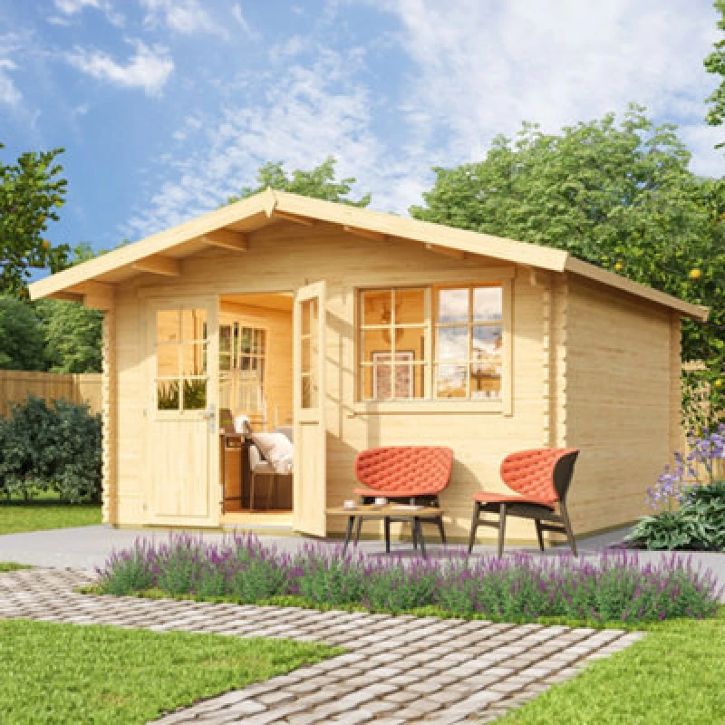 Image of Norland Norbury 3 - 4.1M X 4.1M - 40mm Wall Logs