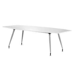 Image of Trexus 2400x1200x800mm Boardroom Table High Gloss White Ref I000728