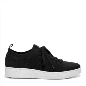 Image of Fitflop Rally Knit Trainers - Black