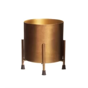 Image of Sass & Belle Antique Finish Metal Planter on Stand