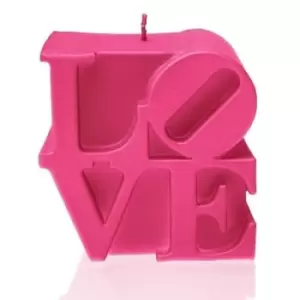 Image of Love Sign Candle – Dark Pink