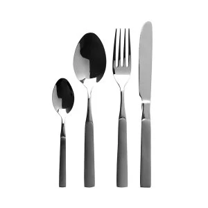 Image of Premier Housewares 16 Piece Jewel Stainless Steel Cutlery Set - Grey