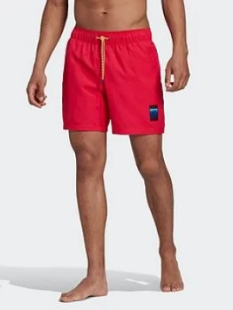 Image of Adidas Originals Adiplore 2.0 Woven Shorts - Red