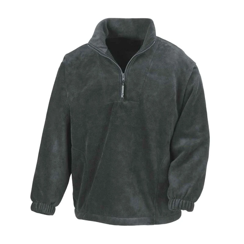 Image of Result Result Men Polartherm Zip Neck Fleece in Grey Size: X-Small Grey XS Male 5063470851195