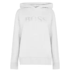 Image of Boss Embellished Fleece Hoodie - Grey
