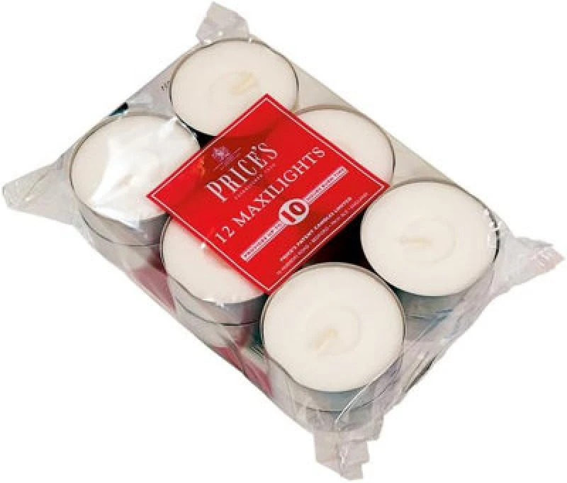 Image of Price's Candles 10 Hour Maxi Tealights, 12 Per Pack