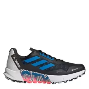 Image of adidas Terrex Agravic Flow 2.0 GORE-TEX Trail Running Sho - Core Black / Blue Rush / Turbo