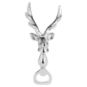 Image of Silver Nickel Stag Head Detail Bottle Opener