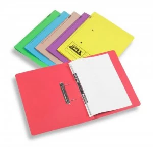 Image of Rexel Jiffex Foolscap Transfer File Green PK50