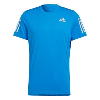 Image of adidas Own the Run Tee Mens - Blue Rush / Reflective Silver