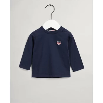 Image of Gant Small Logo T Shirt Baby - Eve Blue 433