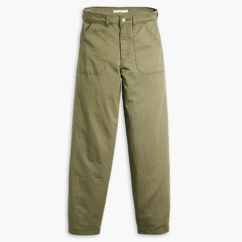 Image of Levis Womens Utility Straight Leg Trousers Olive Night female 26 L29