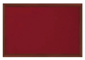 Image of Bi-Office Earth-It Red felt 240x120cm Cherry Wood 32 mm