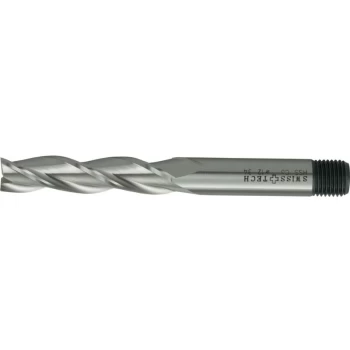 Image of 25.00MM HSS-Co 8% 3 Flute Threaded Shank Long Series Slot Drills - Unc - Swisstech