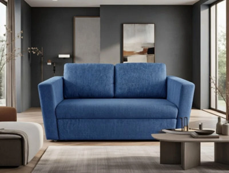 Image of DS Living The Brenta 2 Seater Slide Storage Sofa in Navy Navy Unisex