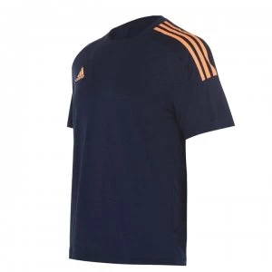 Image of adidas Trofeo Mens T-Shirt - Navy/Orange