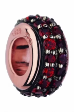 Image of Links Of London Jewellery Pave Rondel Rhodolite Garnet Pave Bead JEWEL 5030.242