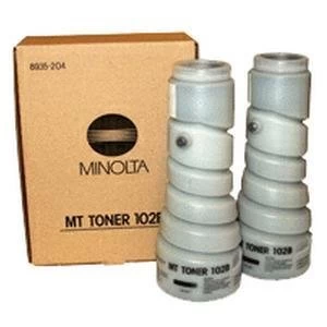 Image of Original Konica Minolta 102B Twin Pack Black Laser Toner Ink Cartridges