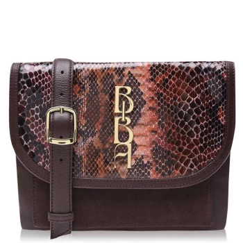 Image of Biba Biba Triple Comp Crossbody Bag - Brown Snake