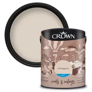 Image of Crown Breatheasy Wheatgrass - Matt Emulsion Paint - 5L