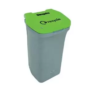 Image of VFM Designer Wheelie Bin Recycling No Lock 90 Litre Green 415722