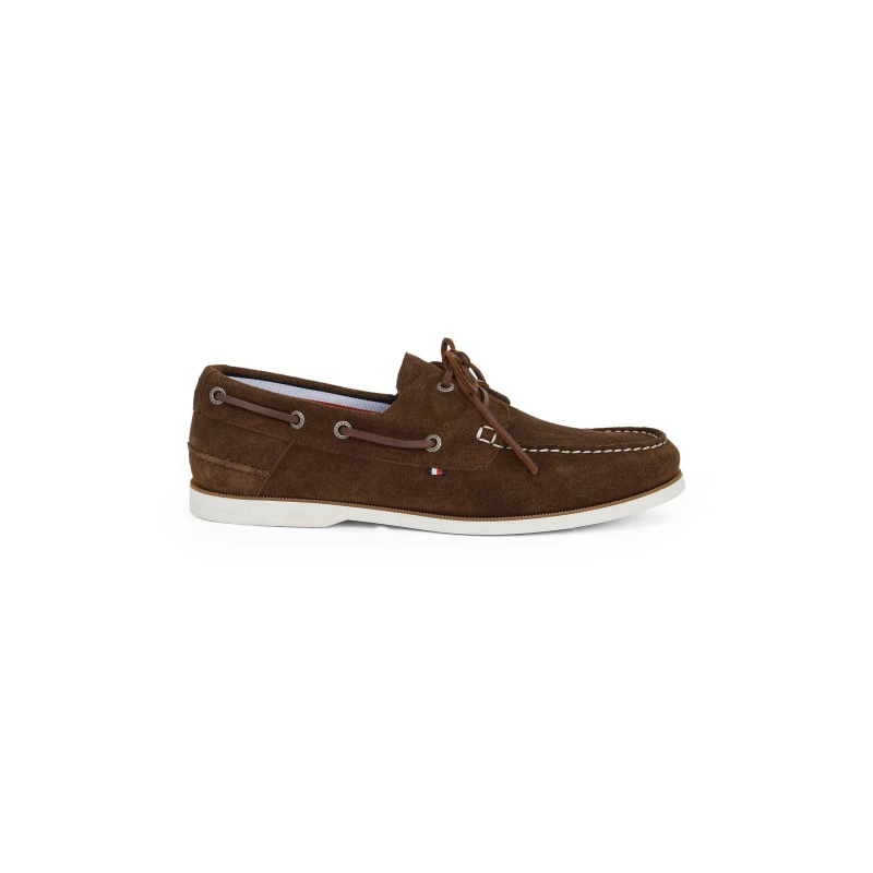 Image of Tommy Hilfiger TH BOAT SHOE CORE SUEDE Legacy Brown male 7 (41)