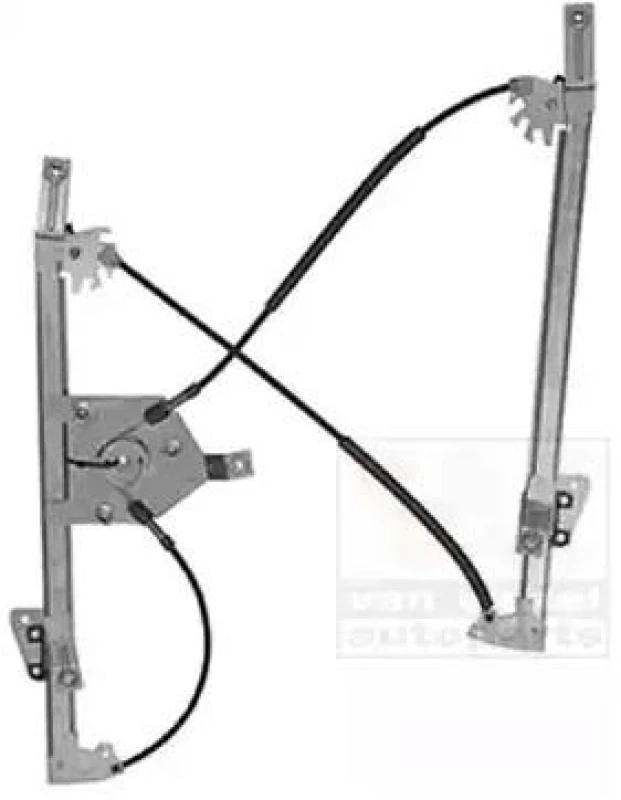 Image of VAN WEZEL 0963262 Window regulator Right Front, Operating Mode: Electric, without electric motor Window Winder (1561)