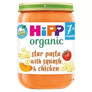 Image of HiPP Organic Star Pasta with Squash & Chicken Jar 7+ Months