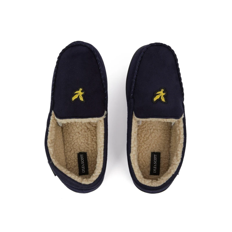 Image of Lyle and Scott Lyle Aspen Moccasin Slipper - Blue Blue 8