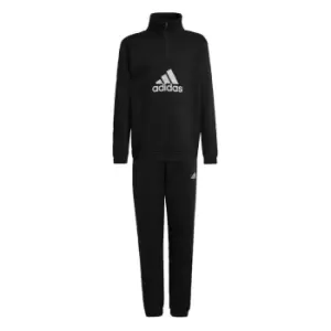 Image of adidas Fleece Badge of Sport Tracksuit Kids - Black