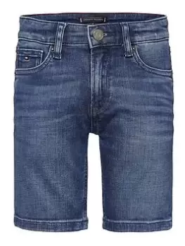 Image of Tommy Hilfiger Boys Spencer Denim Shorts - Blue Size 8 Years