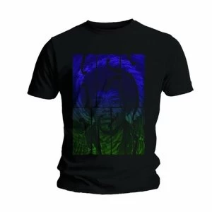 Image of Jimi Hendrix - Swirly Text Unisex XX-Large T-Shirt - Black