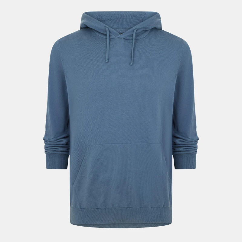 Image of Lyle and Scott Lyle Knittd Hoodie OTH Hoodies S Blue 51484818350