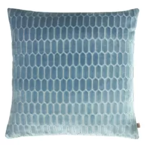 Image of Rialta Geometric Cushion Sky, Sky / 50 x 50cm / Polyester Filled