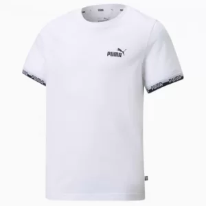 Image of PUMA Amplified Youth T-Shirt, White, size 3-4 Youth, Clothing