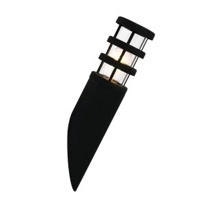 Image of 1 Light Outdoor Wall Lantern Light Black, 304 SS IP44, E27