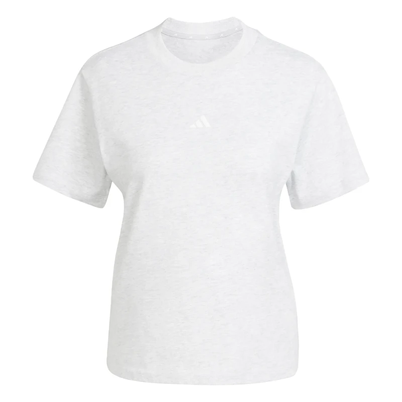 Image of Adidas Womens cotton T-Shirt adidas Essentials Small Logo Gris Female L
