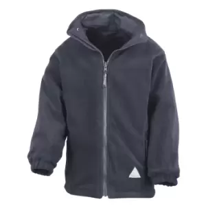 Image of Result Childrens/Kids Reversible Storm Stuff Anti Pilling Fleece Waterproof Jacket (7/8) (Navy/Navy)