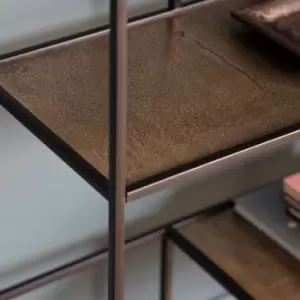 Image of Crossland Grove Harlow Display Unit Bookcase Antique Gold