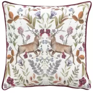 Image of Mirrored Stag Cushion Shiraz, Shiraz / 43 x 43cm / Polyester Filled