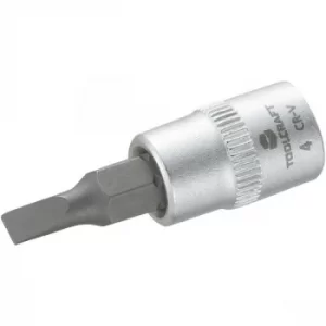 Image of Toolcraft 816061 Socket Bit (1/4") 4mm Slotted Bit