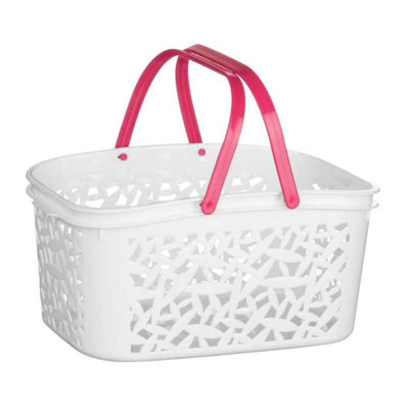Image of Premier Housewares Plastic Storage Basket 4500ml White