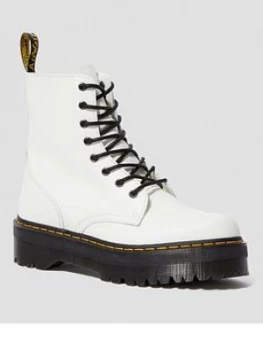 Image of Dr Martens Jadon 8 Eye Ankle Boot, White, Size 6, Women