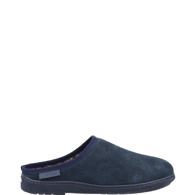 Image of Hush Puppies Hush Puppies Men 'Ashton' Suede Slippers in Navy Size: 7 Navy 7 Male 5038600772251