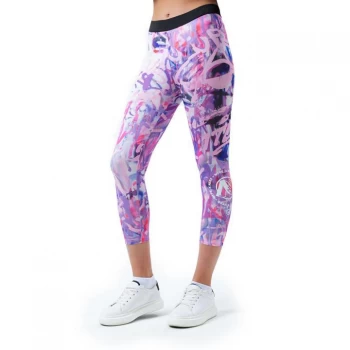 Image of Hype x Nerf Purple Graffiti Kids Leggings - Purple