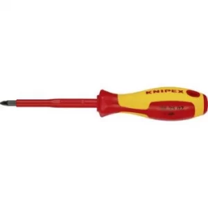 Image of Knipex 98 25 02 VDE Pillips screwdriver PZ 2 Blade length: 100 mm DIN EN 60900