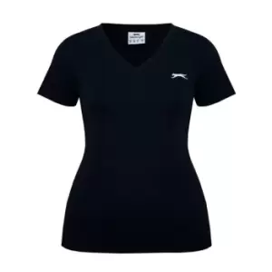 Image of Slazenger V Neck Tee - Black