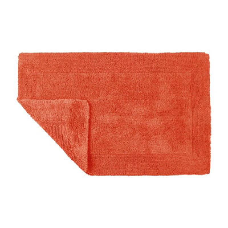 Image of Allure Bath Fashions Elegance Reversible Heavyweight Bath Mat - Terracotta