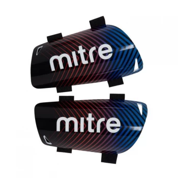 Image of Mitre Dflekta Shin Guards - Blk/Blue/Red